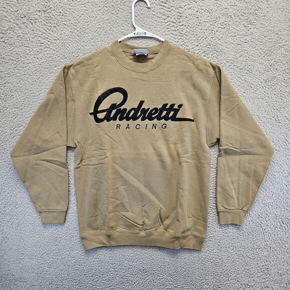 Lee Andretti Racing Sweatshirt‎ Mens Size Medium Khaki Crewneck Pullover - Picture 1 of 9